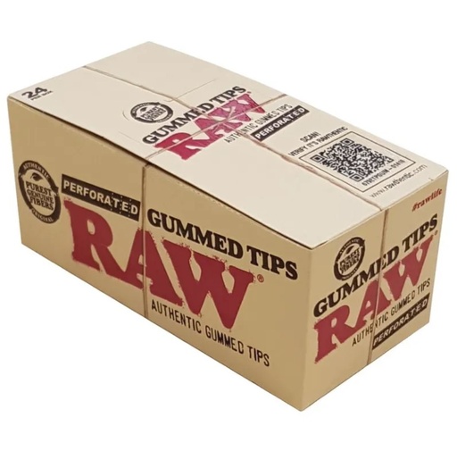 RAW - Perforated Gummed Tips - 33CT - 24 Per Box