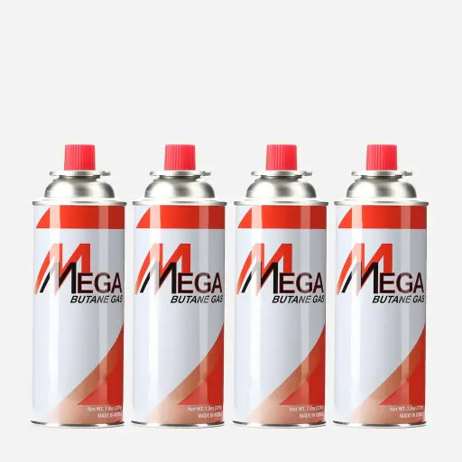 Mega - Butane Gas - 4 Pack 