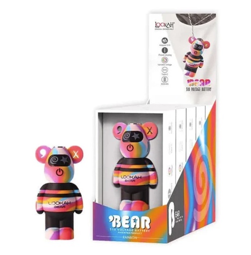 Lookah - Bear - 510 Voltage Battery - Rainbow 