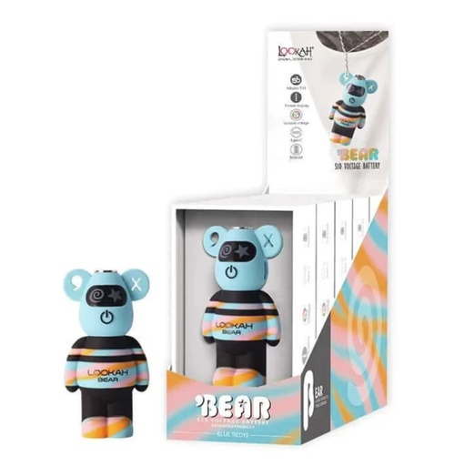 Lookah - Bear - 510 Voltage Battery - Blue Tiedye 