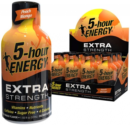 5-Hour Energy - Extra Strength - Strawberry Peach Mango 