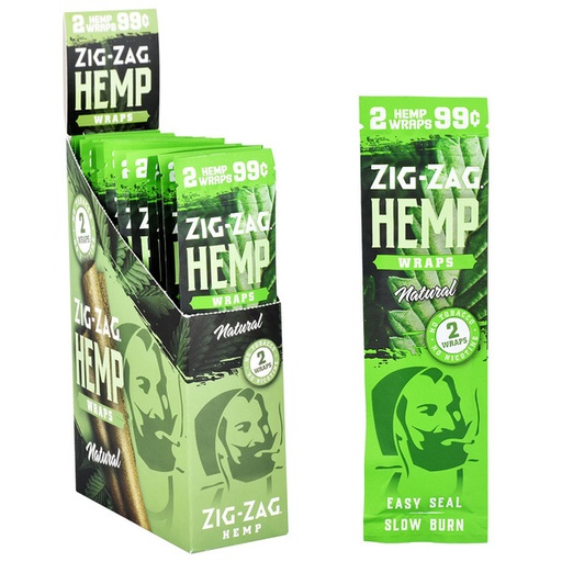 Zig-Zag - Hemp Wraps - Natural - 25 Pouches 