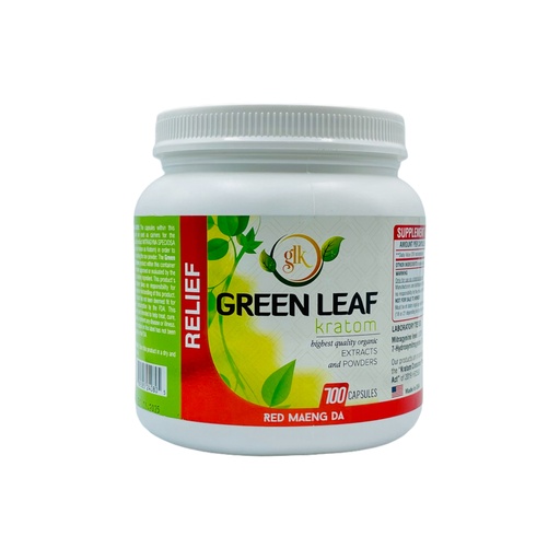 Green Leaf Kratom - Relief - Red Maenga Da - 700 Caps