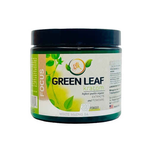 Green Leaf Kratom - Focus - White Maeng Da - 200g Powder