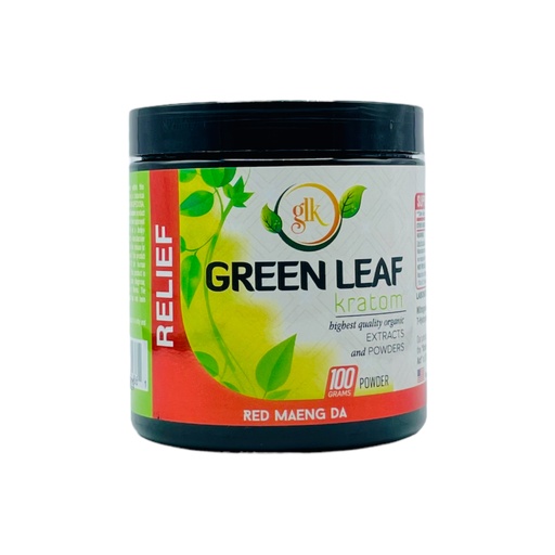 Green Leaf Kratom - Relief - Red Maeng Da - 100g Powder