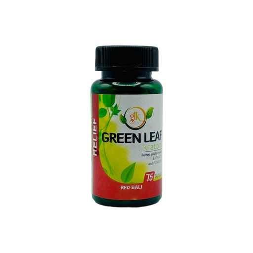 Green Leaf Kratom - Relief - Red Bali - 75 Caps 