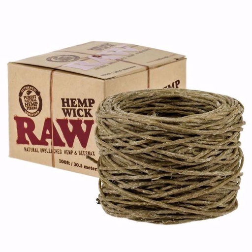 RAW - Hemp Wick - 100 ft/30.5 meters