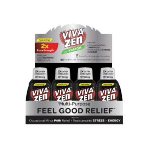 Vivazen Kratom - Extra Strength - Multi-Purpose - Feel Good Relief - 12ct