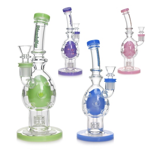 9.5" Phoenix Star - Fab Egg Bubbler w/Showerhead Perc - Assorted Colors