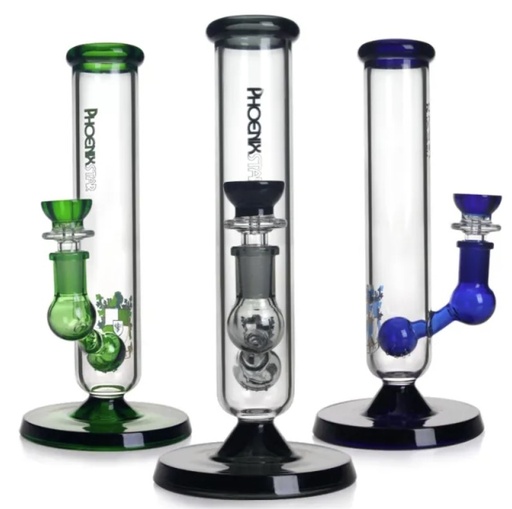 9" Phoenix Star - Glass Waterpipe w/Coloured Ball Perc - Assorted Colors