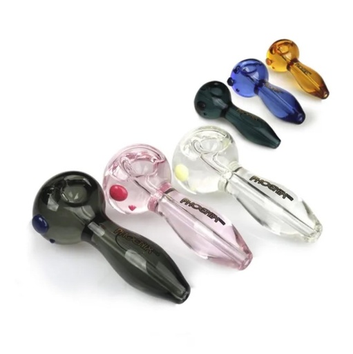 4.8" Phoenix Star - Freezable Handpipe w/Glycerin Coil - Assorted Colors 