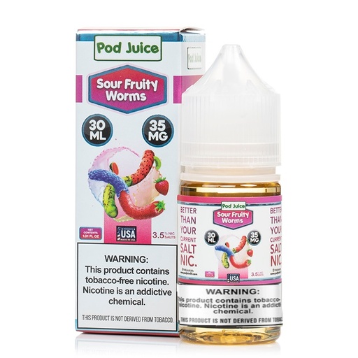 Pod Juice - Sour Fruity Worms - 35mg/30ml