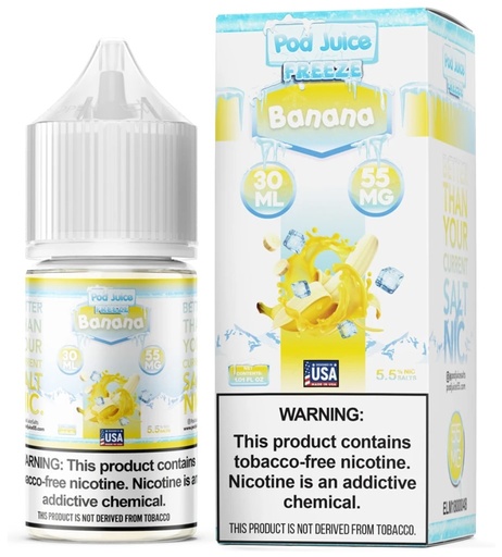 Pod Juice - Freeze - Banana - 55mg/30ml