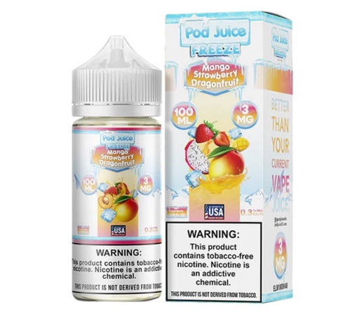 Pod Juice - Freeze - Mango Strawberry Dragonfruit - 6mg/100ml