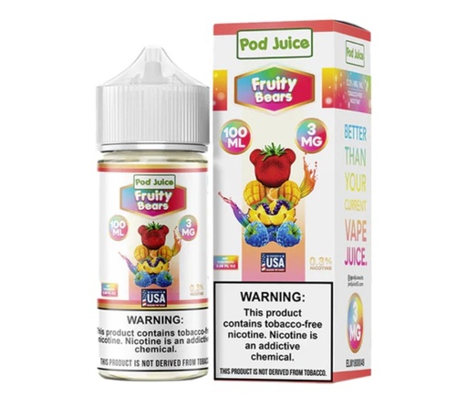 Pod Juice - Fruity Bears - 0mg/100ml 