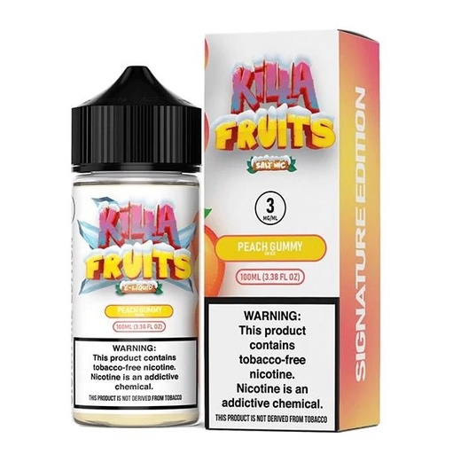 Killa Fruits - E-Liquid - Peach Gummy on Ice - 0mg/100ml