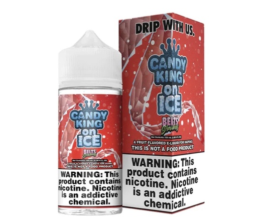 Candy King on Ice - E-Liquid - Strawberry Belts - 6mg/100ml