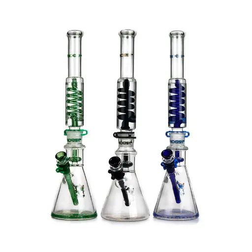 18 " Phoenix Star - Glycerin Waterpipe With Freezable coil - Assorted Colors 