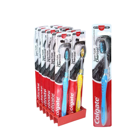 Colgate - Super FLEXI Charcoal Toothbrushes - Soft 