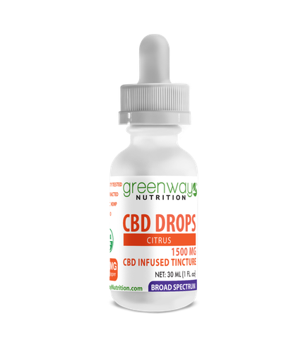 Rescue - Miracle Hemp Drops - Citrus - 1500 MG - Broad Spectrum 