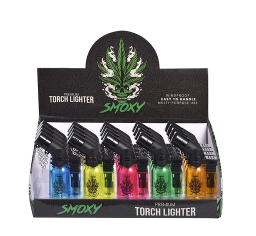 Smoxy - Windproof Torch Lighter - Agni Clear - 20 Ct