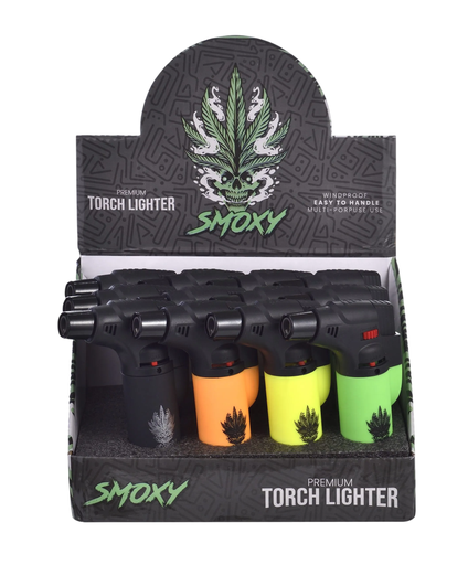 Smoxy - Windproof Torch Lighter - Classix Rubber - 12 Ct