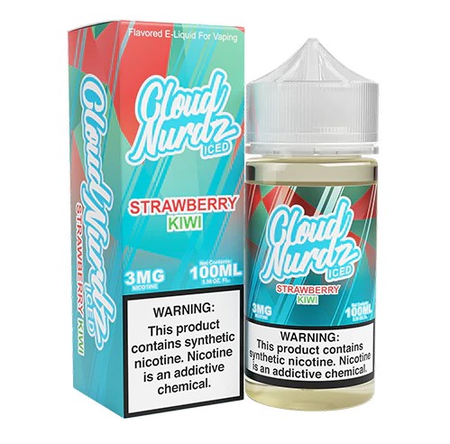 Cloud Nurdz - Iced - Strawberry Kiwi - 0mg/100ml