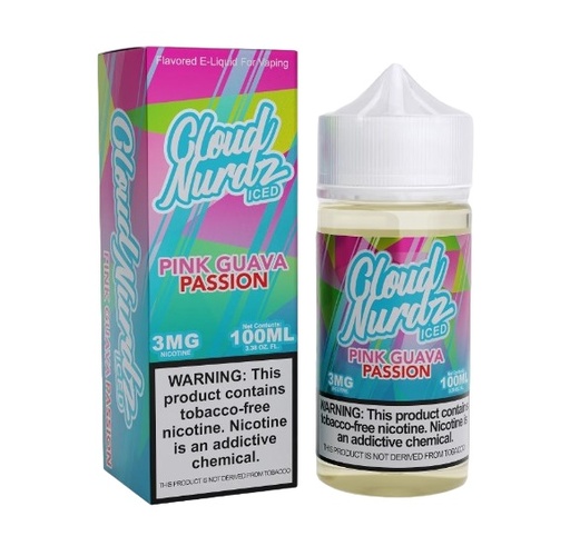 Cloud Nurdz - Iced - Pink Guava Passion - 3mg/100ml