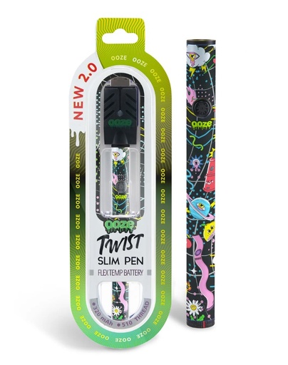 Ooze - Twist Slim Pen 2.0 - 320 mAh Flex Temp Battery - Time Wrap 