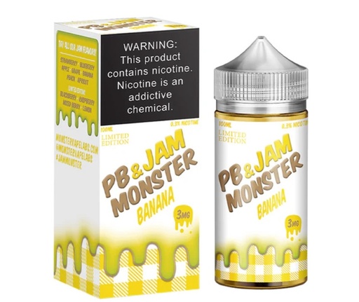 Jam Monster - PB & Banana - 3mg/100ml