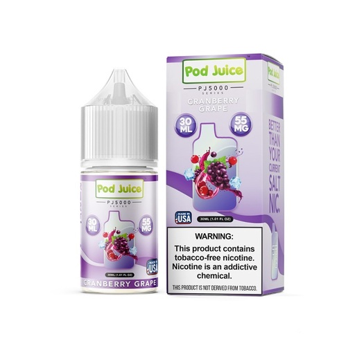 Pod Juice - PJ5000 Series - Cranberry Grape - 55mg/30ml