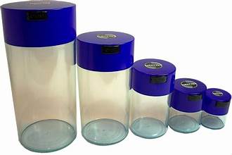 Tightvac - Vacuum Sealed Container - Clear With Blue