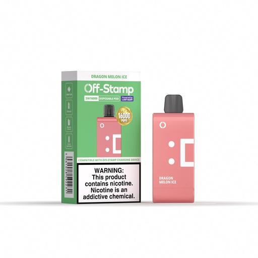 Off-Stamp - SW16000 - Dragon Melon Ice - Disposable Pod - 5 Pack