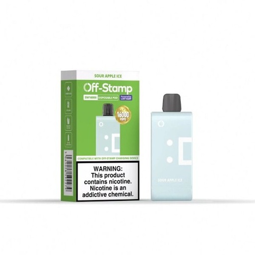 Off-Stamp - SW16000 - Sour Apple Ice - Disposable Pod - 5 Pack