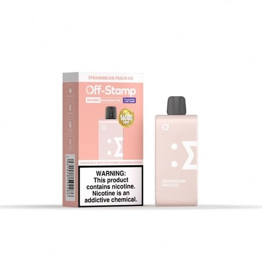 Off-Stamp - SW16000 - StrawMelon Peach Ice - Disposable Pod - 5 Pack 
