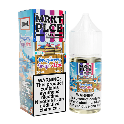 MRKT PLCE - Salt - Iced Brazberry Grape Acai - 24mg/30ml