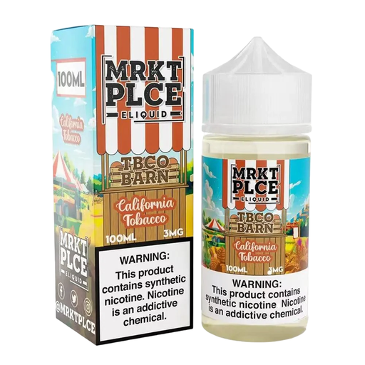 MRKT PLCE - TBCO BARN - E-Liquid - California Tobacco - 0mg/100ml