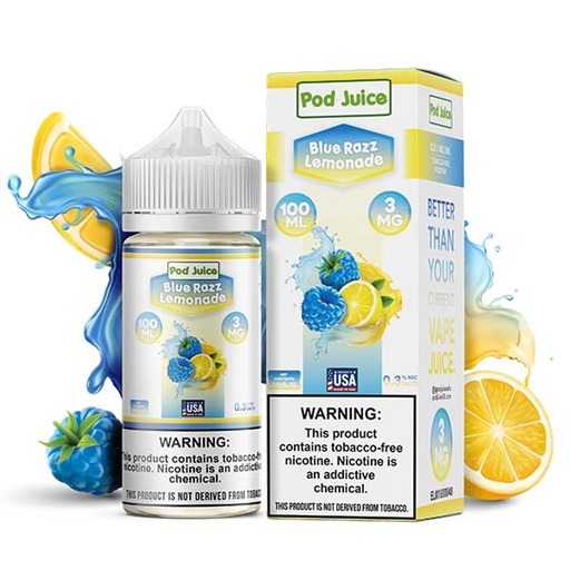 Pod Juice - Blue Razz Lemonade - 12mg/100ml