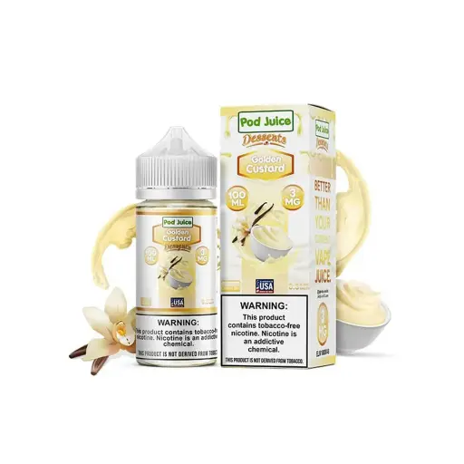 Pod Juice - Desserts - Golden Custard - 12mg/100ml 