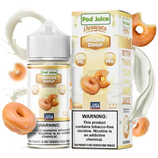 Pod Juice - Desserts - Glazed Donut - 12mg/100ml