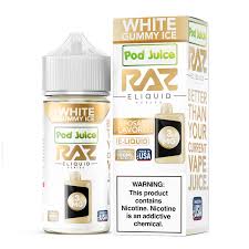 Pod Juice x RAZ Series - E-Liquid - White Gummy Ice - 0mg/100ml