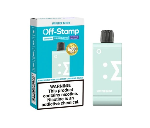 Off-Stamp - SW16000 - Winter Mint - Disposable Pod - 5 Pack 