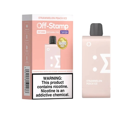 Off-Stamp - SW16000 - Peach+ - Disposable Pod - 5 Pack 