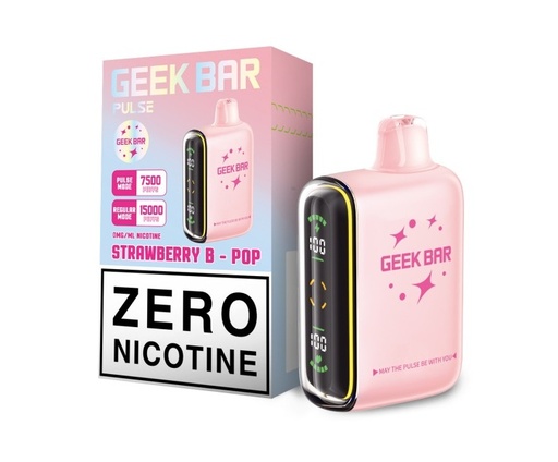 Geek Bar - Strawberry B-Pop - Zero Nicotine 