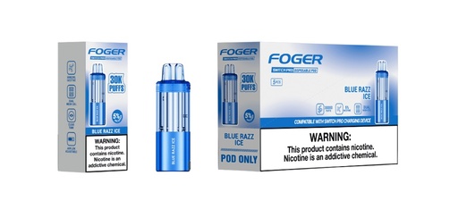 Foger - Blue Razz Ice - Disposable Pod - 5pk