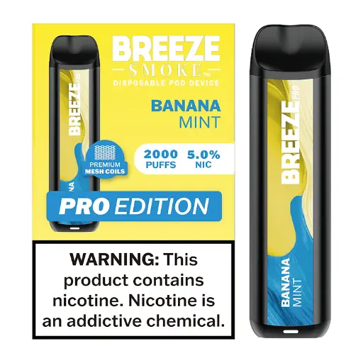 Breeze Pro Edition - Banana Mint  - 2k Puffs