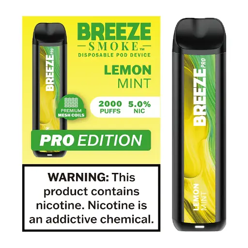 Breeze Pro Edition - Lemon Mint - 2k Puffs
