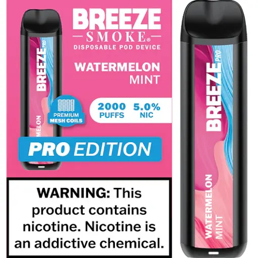Breeze Pro Edition - Watermelon Mint - 2k Puffs