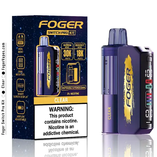Foger - Switch Pro Kit - 30K Puffs - Clear 