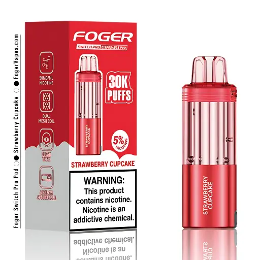 Foger - Strawberry Cupcake - Disposable Pod - 5pk